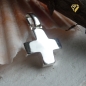 Preview: Anhänger Kreuz 11,4x11,4mm Silber 925