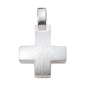 Preview: Anhänger Kreuz mattiert 11x11mm Silber 925