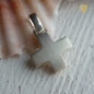 Preview: Anhänger Kreuz mattiert 11x11mm Silber 925