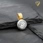 Preview: Anhänger bicolor 13mm Zirkonia 8Kt 333 GOLD