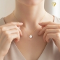 Preview: Anhänger Süßwasserzuchtperle 10mm mit Diamant 0,06ct 14Kt GOLD