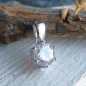 Preview: Anhänger rund 7mm Zirkonia Krappenfassung 925 Silber