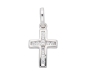 Preview: Anhänger Kreuz Zirkonia 8x12mm 8Kt 333 WEISSGOLD