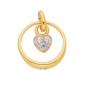 Preview: Anhänger Taufring Zirkonia Herz Zirkonia 333 GOLD