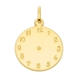 Preview: Anhänger Taufanhänger 14mm Uhr 8Kt 333 GOLD