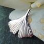 Preview: Anhänger 20mm Ginkgoblatt 925 Silber