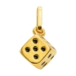 Preview: Anhänger filigraner Würfel 5,5mm 14Kt 585 GOLD
