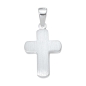 Preview: Anhänger Kreuz mattiert 11,4x10,5mm Silber 925