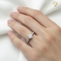 Preview: Ring 4,5mm mit Zirkonias 925 Silber Gr. 60