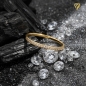 Preview: Ring 1,5mm mit Diamanten 0,06ct 585 GOLD