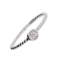 Preview: Ring Besatzmaß 4,8mm mit Diamant 0,06ct 585 WEISSGOLD
