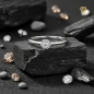 Preview: Ring 4,5mm Besatzmaß mit Diamanten 0,13ct 585 WEISSGOLD