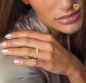 Preview: Damenring mit 9 Zirkonia 333 GOLD