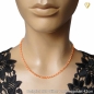 Preview: Kette Ankerkette 3,8mm rund Erbskette rose vergoldet Silber 925 40cm