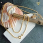 Preview: Collier Kette Anker rund 1,9mm Silber vergoldet 42cm