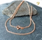 Preview: Collier Kette Anker rund 1,6mm Silber rosé 40cm