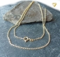 Preview: Collier Kette Anker rund 1,6mm Silber vergoldet 40cm