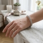 Preview: Armband Himbeerkette 8mm Edelstahl mit Karabinerverschluss