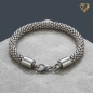 Preview: Armband Himbeerkette 8mm Edelstahl mit Karabinerverschluss