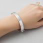 Preview: Armreif eckig oval 12mm 925 Sterling Silber