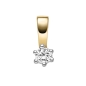 Preview: Anhänger 4,2mm rund mit Diamant 0,15ct 14Kt 585 GOLD