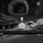 Preview: Anhänger 6mm rund mit Diamant 0,20ct 14Kt 585 WEISSGOLD