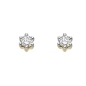 Preview: Ohrstecker 2,9mm mit Diamant 0,10ct 14Kt 585 GOLD