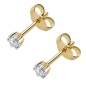 Preview: Ohrstecker 3,6mm mit Diamant 0,20ct 14Kt 585 GOLD