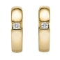 Preview: Creolen 13mm Brillanten 0,06ct 14 Kt 585 GOLD