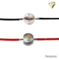 Preview: Collier Stoffband 2,8mm Farbwahl für Wechselschliesse