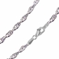 Preview: Kette Collier Doppelankerkette gedreht Silber 925, vergoldet, rosé vergoldet 50cm