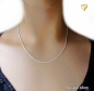 Preview: Kette Collier Doppelankerkette gedreht Silber 925, vergoldet, rosé vergoldet 50cm