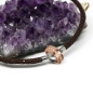 Preview: Wechselschliesse Planet Kugel matt 14mm Ring rose Zirkonia Edelstahl