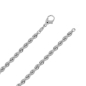 Preview: Collier Kette 4,4mm Kordelkette Silber 925 50cm