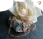 Preview: Kette Collier 3,2mm Figaro Panzer Silber 925 rose vergoldet 70cm