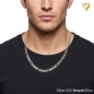Preview: Kette Collier Figaro 5mm 70cm Silber rhodiniert 925
