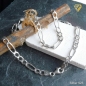 Preview: Kette Collier Figaro 5mm 70cm Silber rhodiniert 925