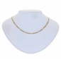 Preview: Collier Kette 4mm Figarokette 8Kt GOLD 45cm