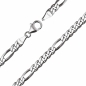 Preview: Armband Figaro Muster 5.1 mm Silber 925 19cm
