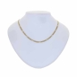 Preview: Collier Kette 4mm Figarokette 8Kt GOLD 50cm
