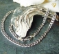Preview: Collier Kette Panzer 4,5mm Silber 925, vergoldet, rosé vergoldet 70-90cm