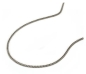 Preview: Collier Panzer flach Kette 1,8mm 14Kt WEISSGOLD 40cm