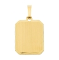 Preview: Anhänger Gravurplatte eckig 14x17mm 8Kt Gold