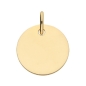 Preview: Anhänger Gravurplatte rund 12mm 8Kt 333 Gold