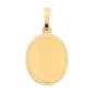 Preview: Anhänger Gravurplatte oval 14x17mm 14Kt Gold
