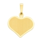 Preview: Anhänger Gravurplatte Herz 15x13mm 14Kt Gold