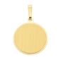 Preview: Anhänger Gravurplatte rund 15mm 14Kt Gold