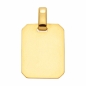 Preview: Anhänger Gravurplatte eckig 10x13mm 8Kt Gold