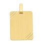 Preview: Anhänger Gravurplatte eckig 18x23mm 8Kt Gold