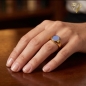 Preview: Siegelring ovale Platte Stein 10,5x9mm 8Kt/14Kt/18Kt Gold / Weissgold